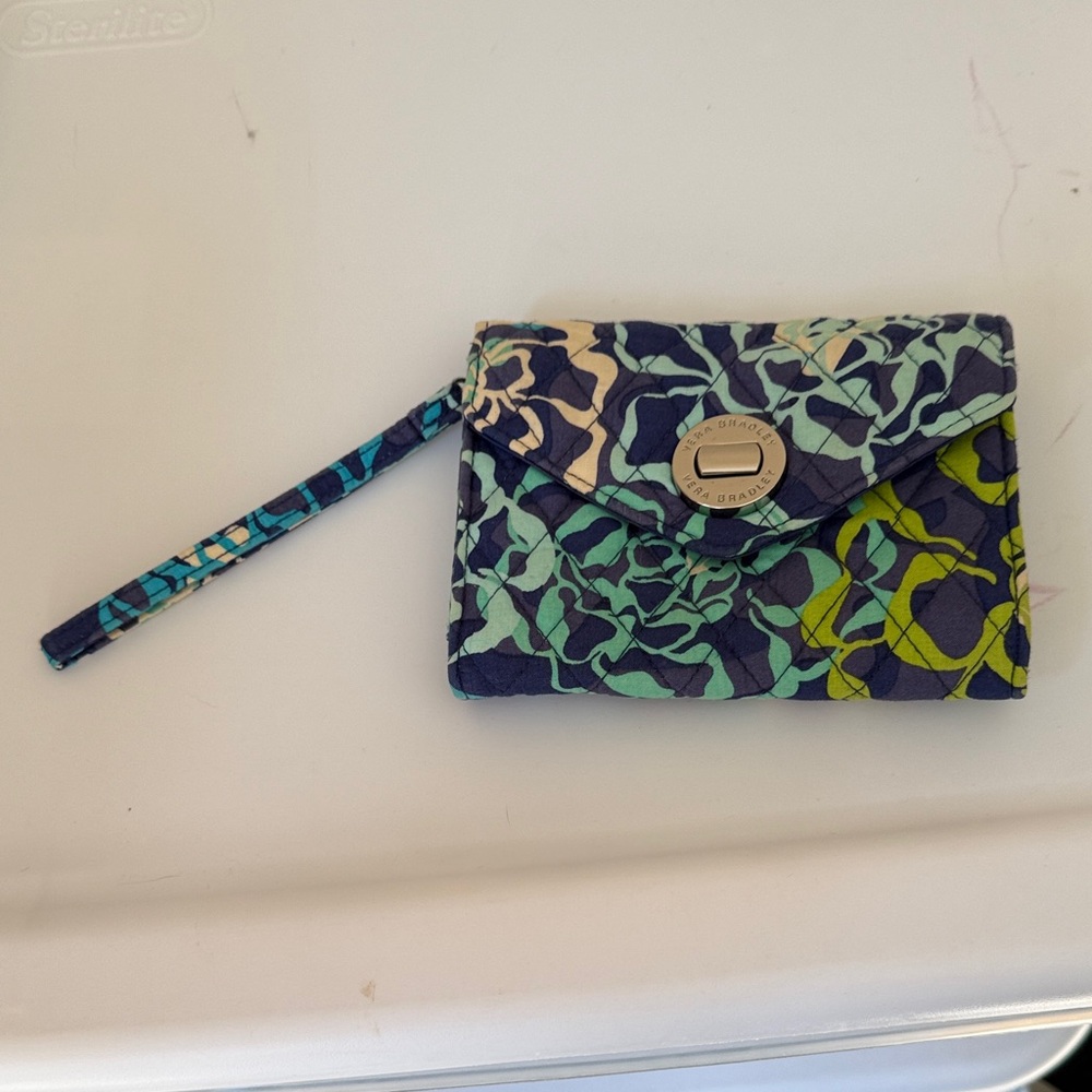 Vera Bradley Quilted Wallet in Katalina Blue